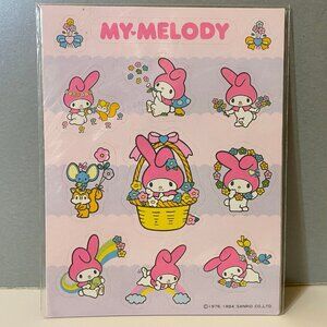 Vintage Sanrio 1984 My Melody Easter Stickers